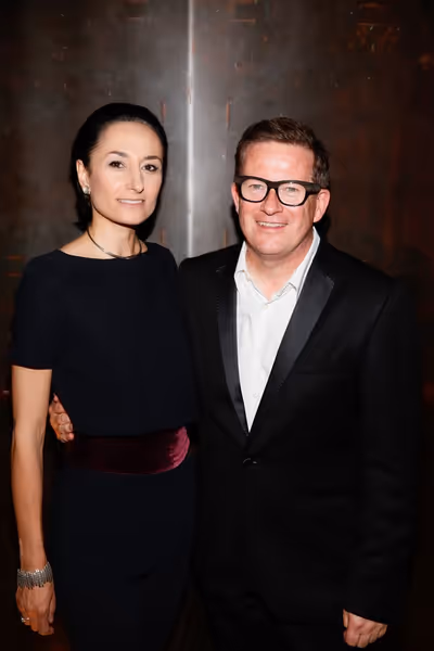 Company member Michela Meazza and choreographer Sir Matthew Bourne Photo
