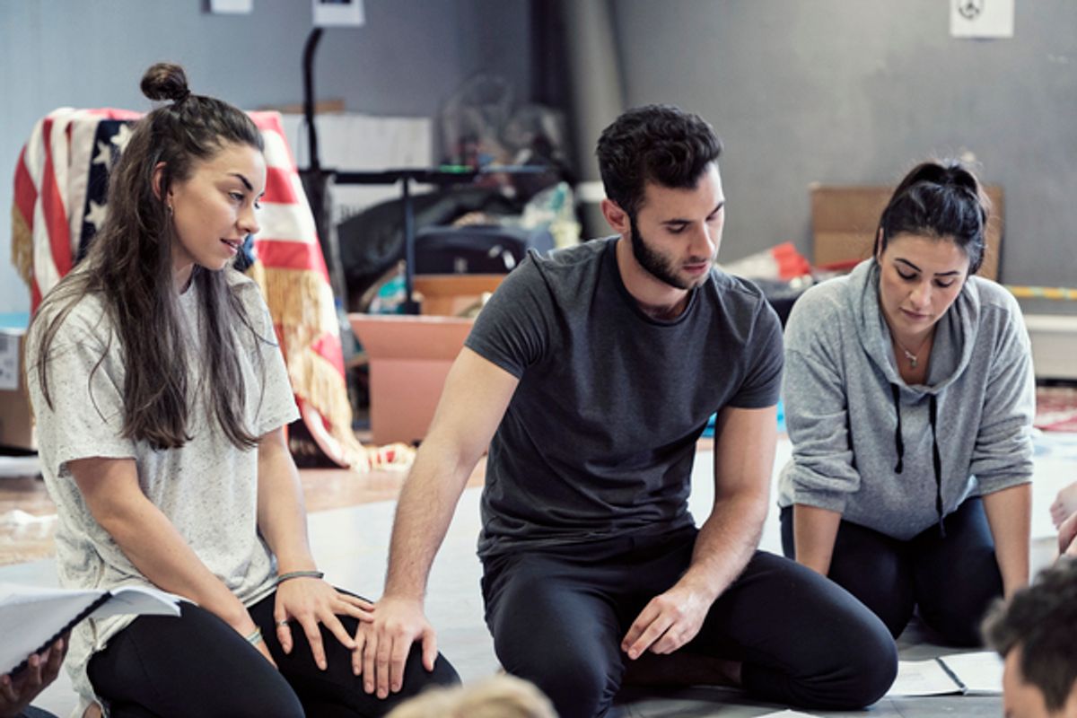 Laura Johnson, Andy Coxon and Natalie Green at 