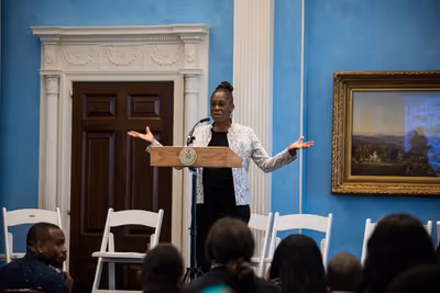 New York City First Lady Chirlane McCray attends a performance of selected scenes fro Photo