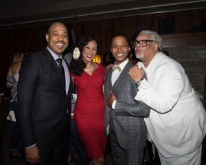 Boise Holmes, Natalie Wachen, and Thomas Hobson with Director Ken Page Photo