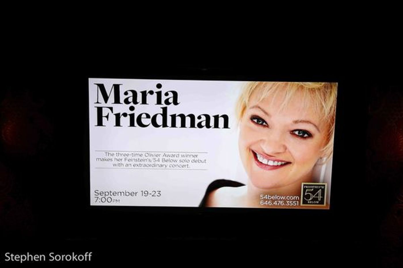 Photo Coverage: Maria Friedman Makes Her Feinstein's/54 Below Solo Debut  Image