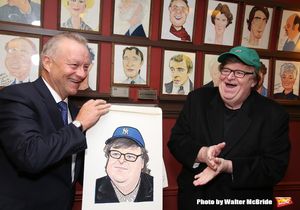 Max Klimavicius and Michael Moore @ BroadwayWorld Max Klimavicius and Michael Moore Photo