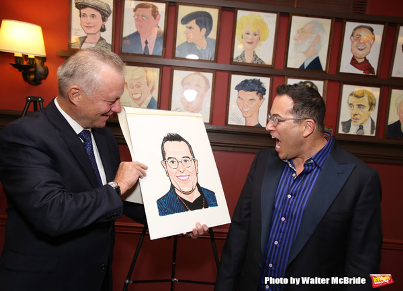 Photo Coverage: Michael Moore & Michael Mayer Unveil New Portraits for the Fabled Walls of Sardi's!  Image