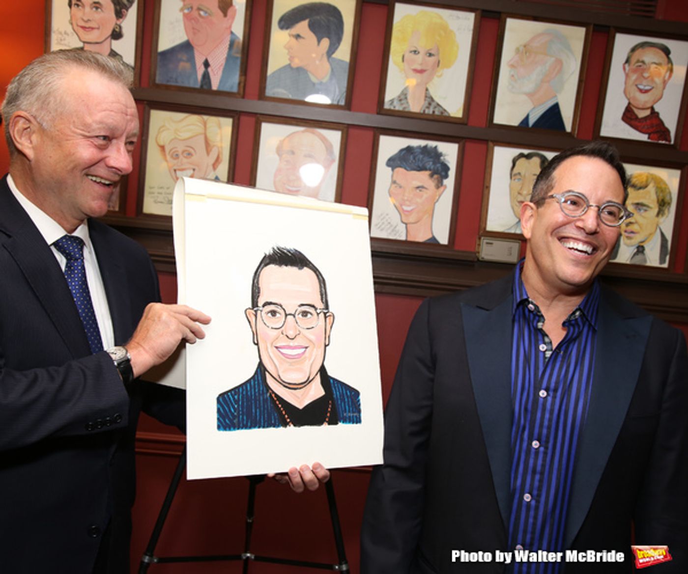 Photo Coverage: Michael Moore & Michael Mayer Unveil New Portraits for the Fabled Walls of Sardi's!  Image