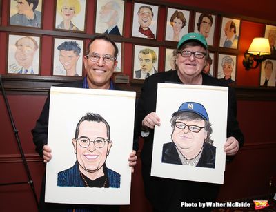 Michael Mayer and Michael Moore  Photo