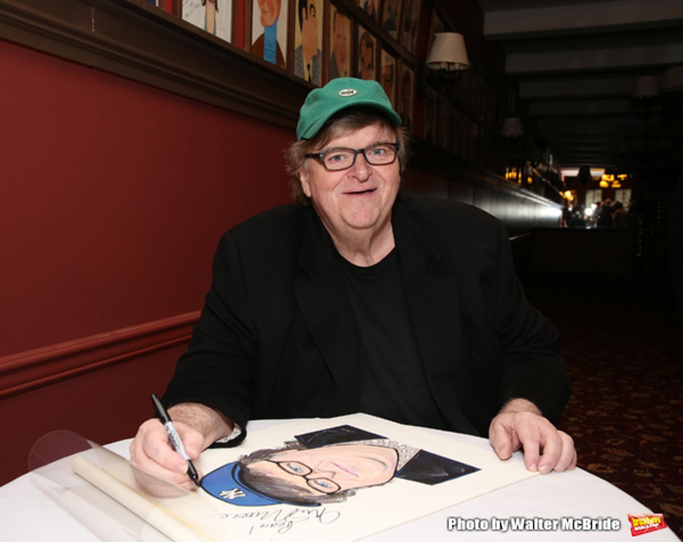 Photo Coverage: Michael Moore & Michael Mayer Unveil New Portraits for the Fabled Walls of Sardi's!  Image