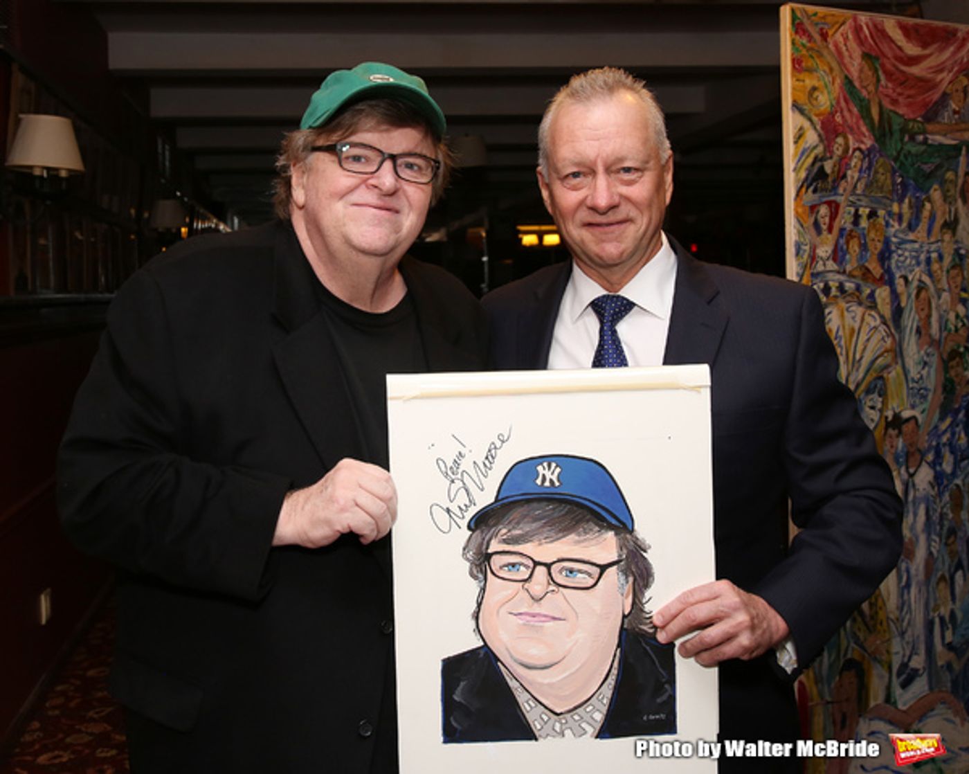 Photo Coverage: Michael Moore & Michael Mayer Unveil New Portraits for the Fabled Walls of Sardi's!  Image