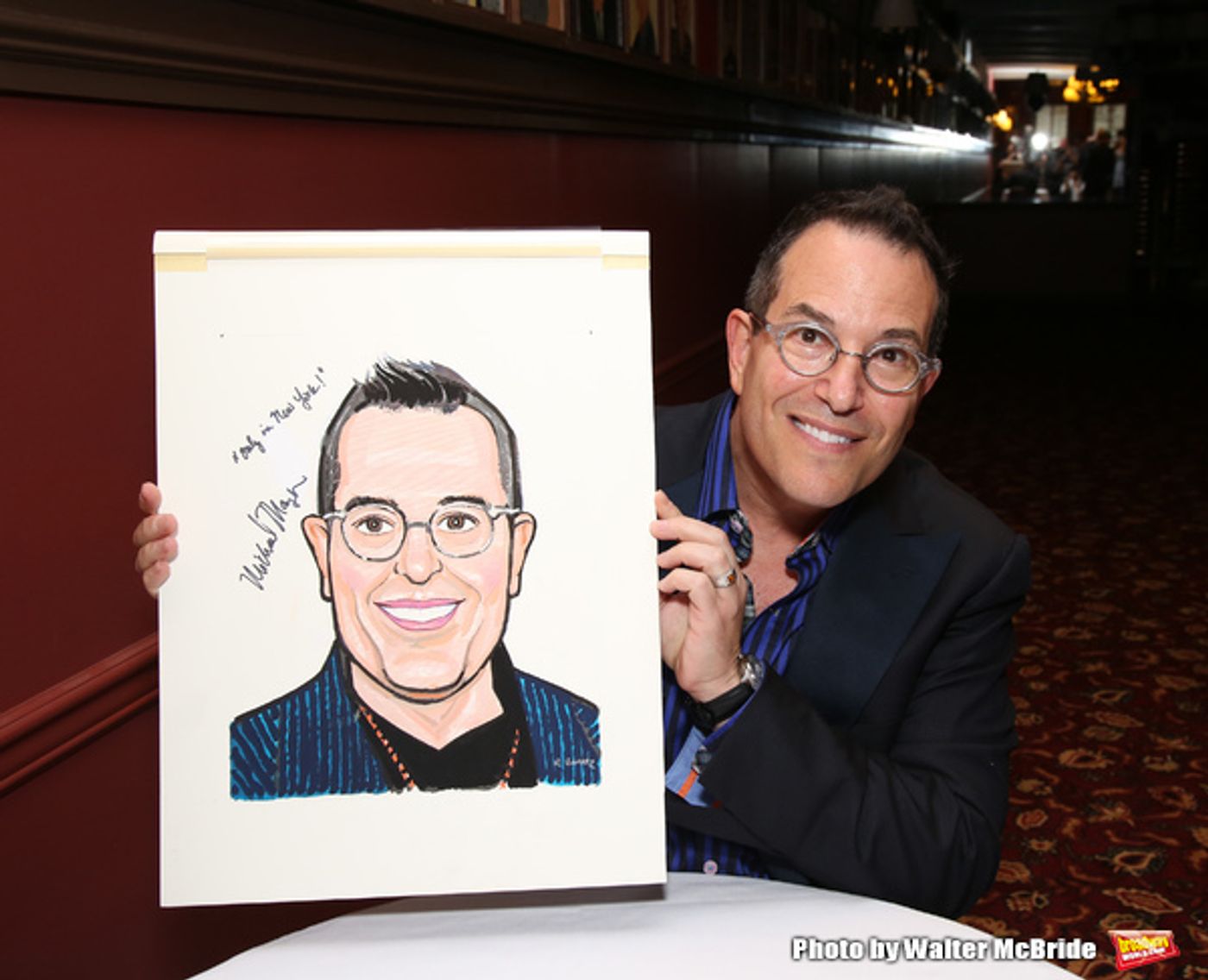 Photo Coverage: Michael Moore & Michael Mayer Unveil New Portraits for the Fabled Walls of Sardi's!  Image
