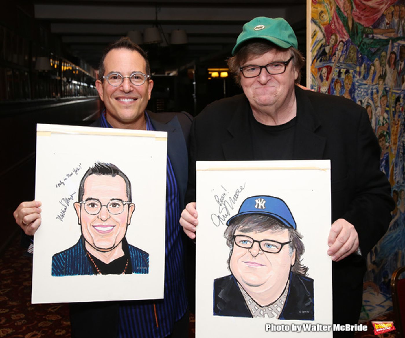 Photo Coverage: Michael Moore & Michael Mayer Unveil New Portraits for the Fabled Walls of Sardi's!  Image