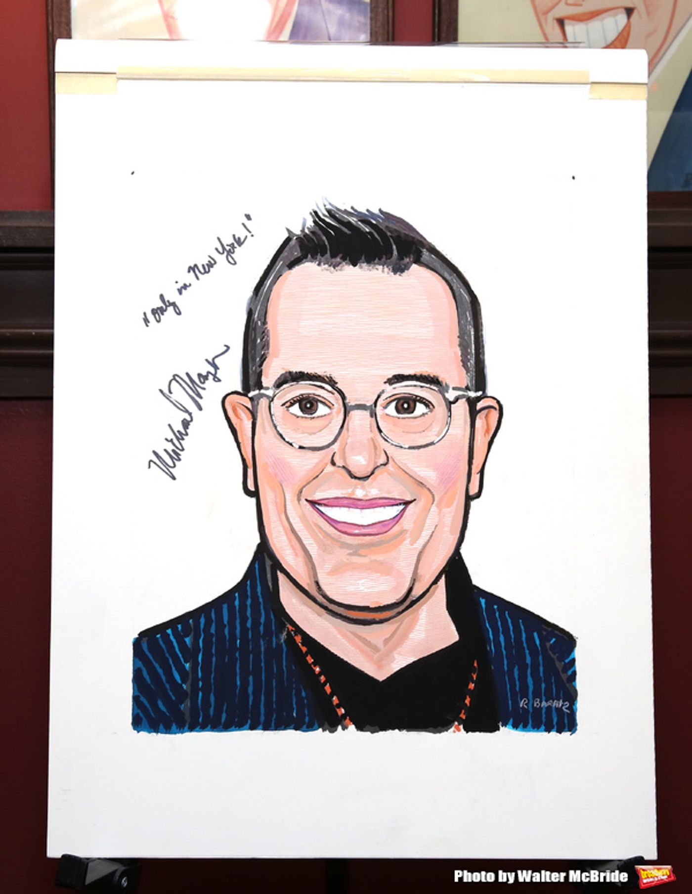 Photo Coverage: Michael Moore & Michael Mayer Unveil New Portraits for the Fabled Walls of Sardi's!  Image