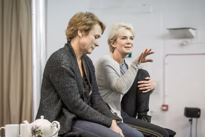Helen Schlesinger and Victoria Hamilton Photo