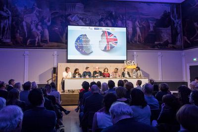 Brad Birch, Tanika Gupta, James Graham, Mark Lawson, April Deangelis, Roy Williams, R Photo