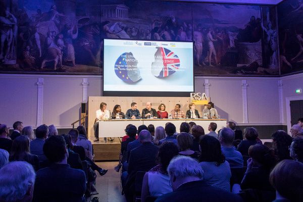 Brad Birch, Tanika Gupta, James Graham, Mark Lawson, April Deangelis, Roy Williams, R Photo