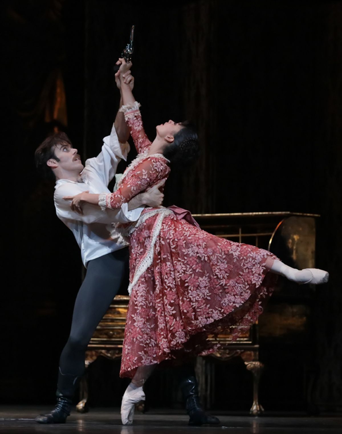 Ballet: Mayerling
Choreographer: Sir Kenneth MacMillan
Dancer(s): Karina Gonzalez as Baroness Mary Vetsera and Connor Walsh as Prince Rudolf
Photo: Amitava Sarkar
Year: 2017 at 