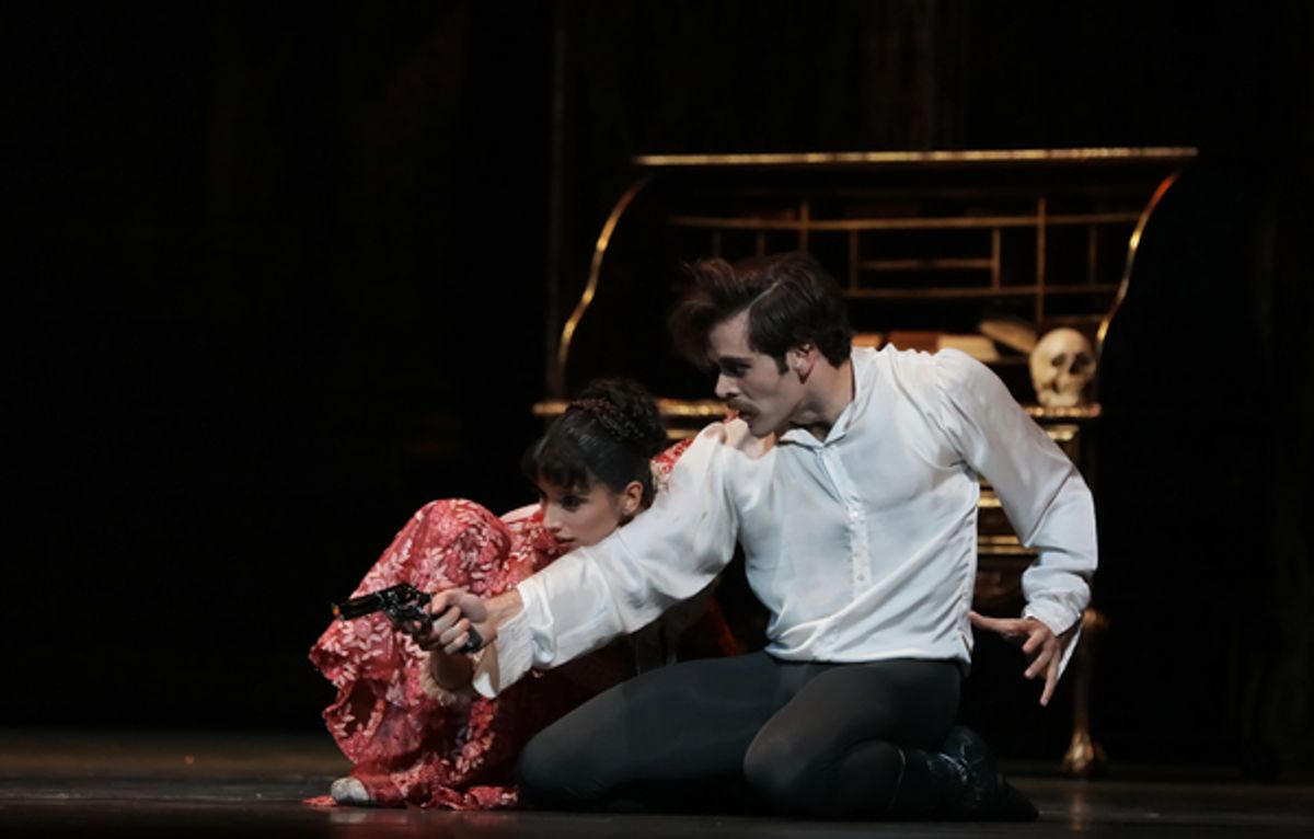 Ballet: Mayerling
Choreographer: Sir Kenneth MacMillan
Dancer(s): Karina Gonzalez as Baroness Mary Vetsera and Connor Walsh as Prince Rudolf
Photo: Amitava Sarkar
Year: 2017 at 