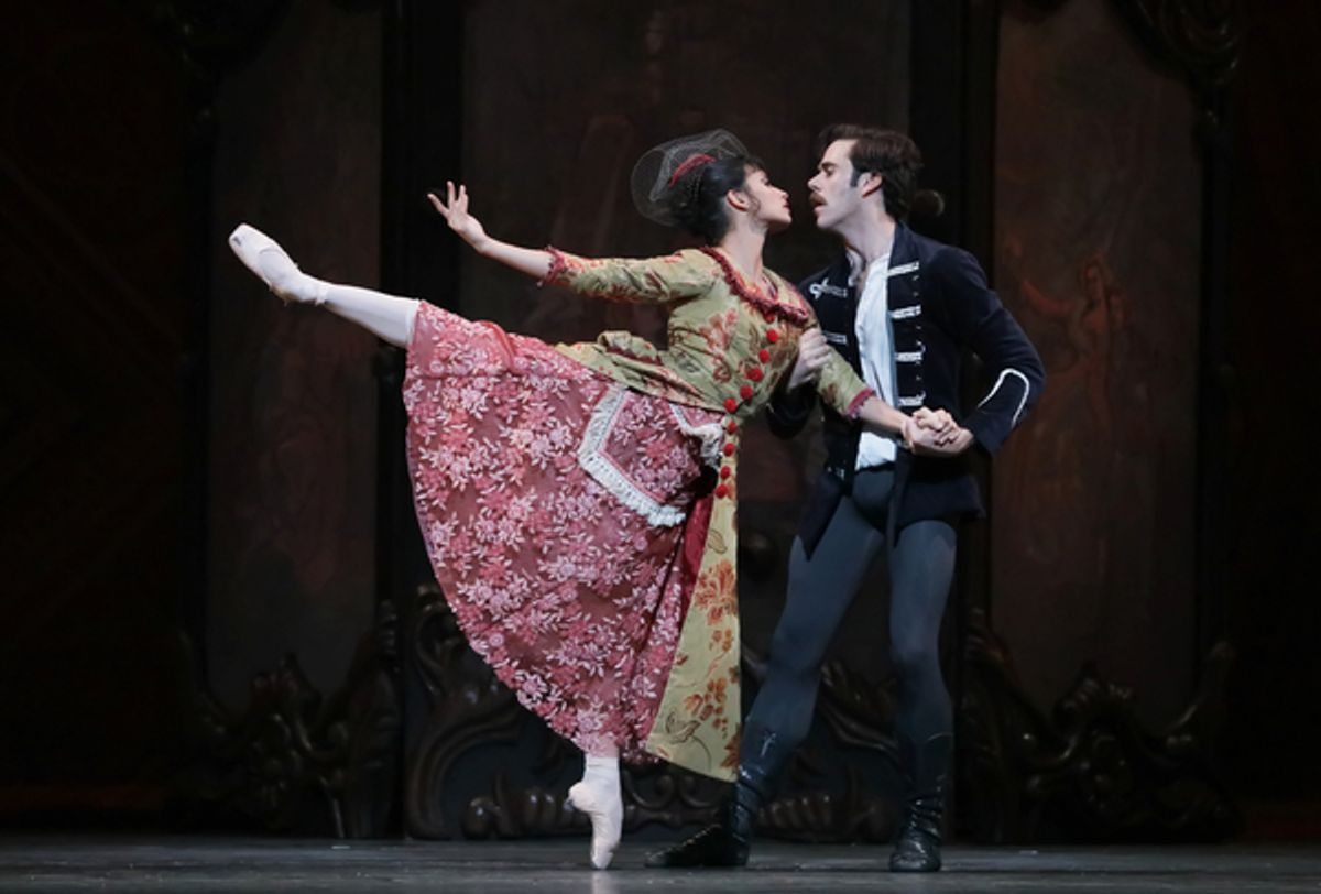 Ballet: Mayerling
Choreographer: Sir Kenneth MacMillan
Dancer(s): Karina Gonzalez as Baroness Mary Vetsera and Connor Walsh as Prince Rudolf
Photo: Amitava Sarkar
Year: 2017 at 