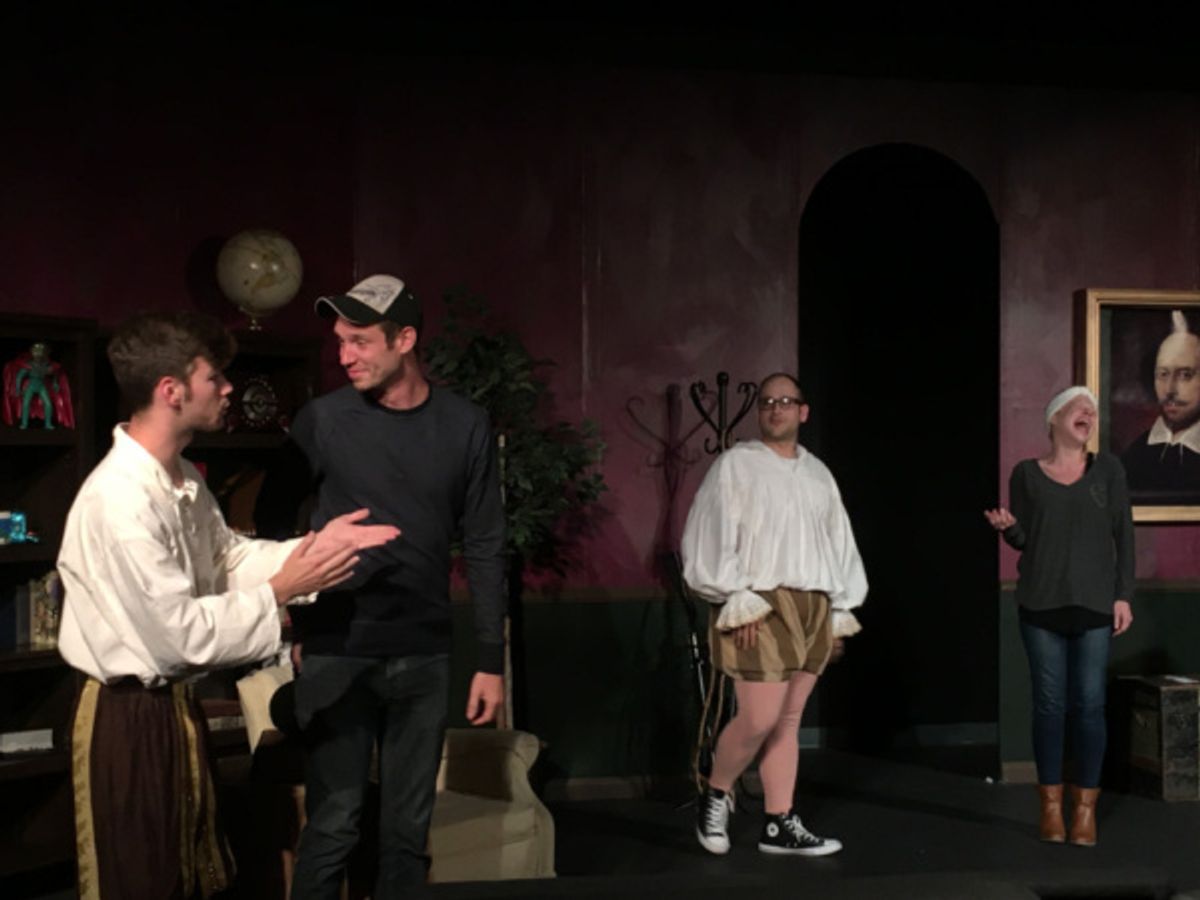 The audience gets involved - The Complete Works of William Shakespeare (Abridged) presented by Ophelia's Jump. Photo by Gracie Arvizu at 