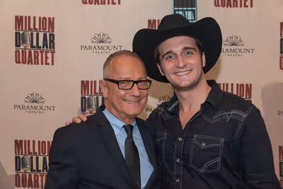 Jim Corti, with Bill Scott Sheets Photo