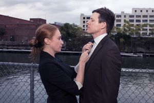 NYC Premiere of Kieron Barry's
Tomorrow in the Battle
October 11-28 at Theater 511
Pictured: Ruth Sullivan & Patrick Hamilton
Photo credit: George McClintock @ BroadwayWorld NYC Premiere of Kieron Barry's
Tomorrow in the Battle
October 11-28 at Theater 511
Photo