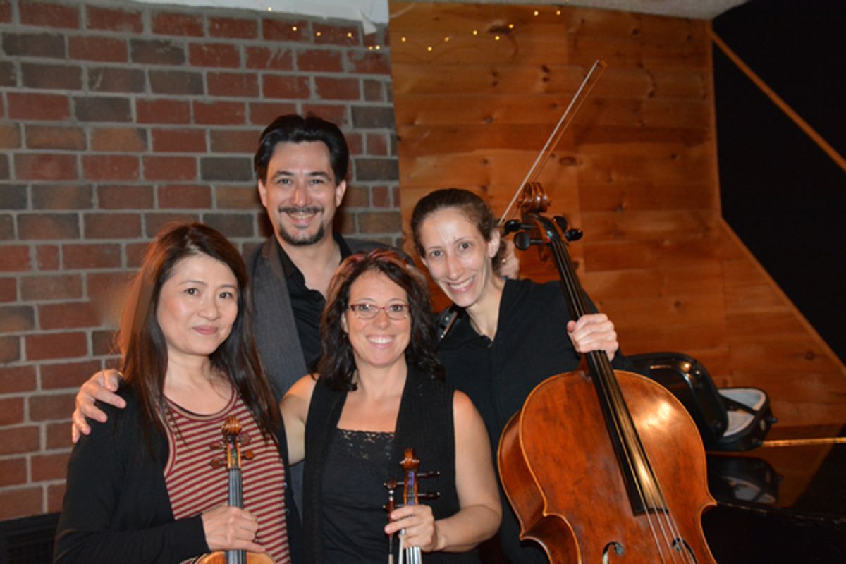 Hiroka Taguchi (Violin), Jonathan Weber (Violin), Denise Stillwell (Viola) and Allison Seidner (Cello) at 