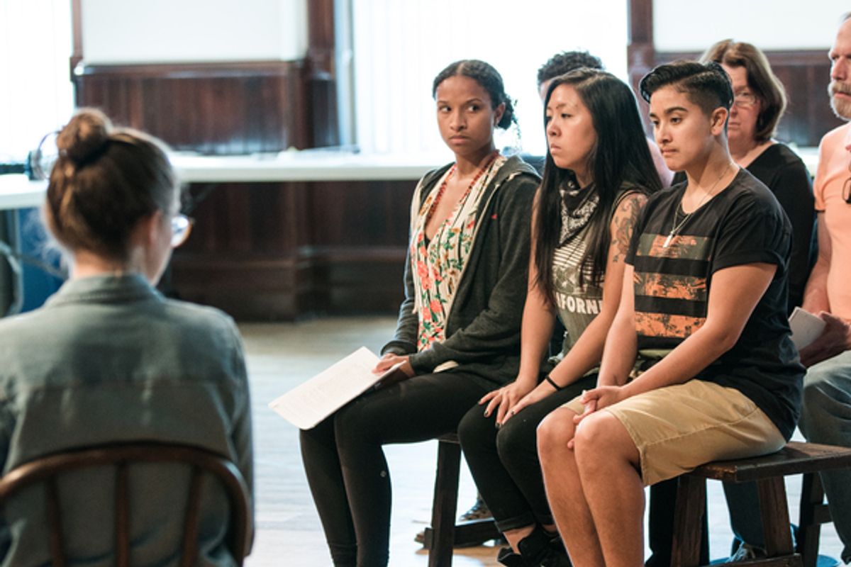 Naima Hebrail Kidjo,Stephanie Shum and Avi Roque at 