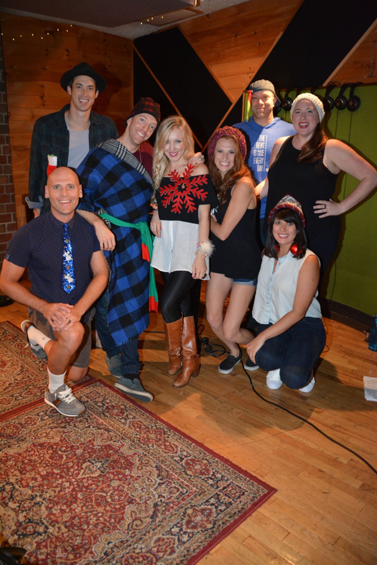 Travis Taber, Jerad Bortz, Jonathan Ritter, Libby Servais, Courtney Iventosch, Chad Jennifer, Hannah Dowdy and Miriand Torres at 