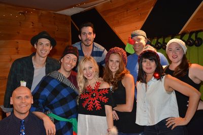 Daniel Lincoln with the singers-Travis Taber, Jerad Bortz, Jonathan Ritter, Libby Ser Photo