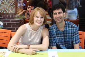 Kate Baldwin and John Cariani @ BroadwayWorld Kate Baldwin and John Cariani Photo