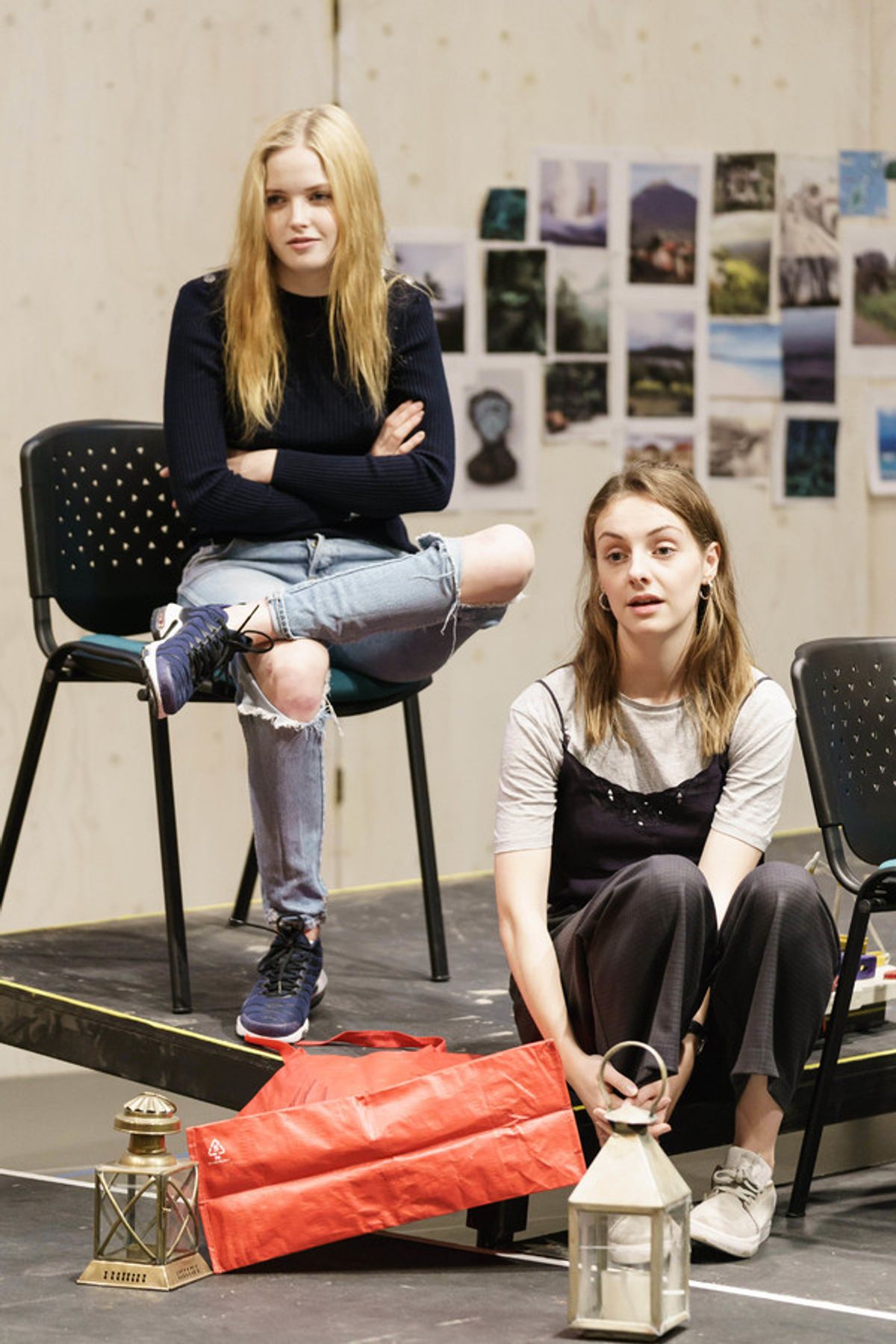 Ellie Bamber and Helena Wilson at 