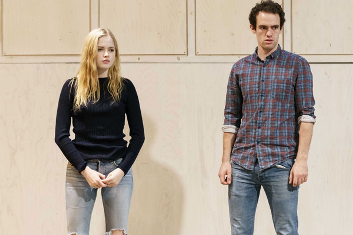 Ellie Bamber and Jonny Holden at 