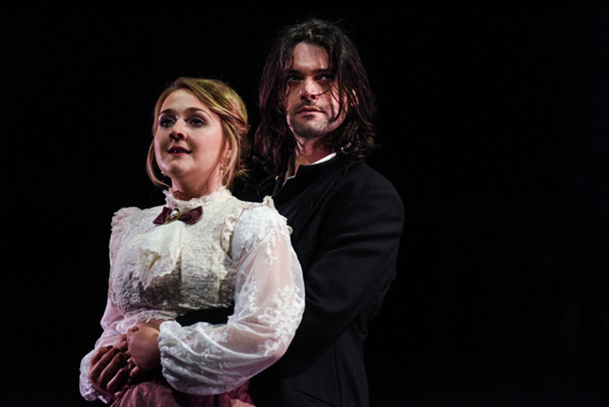 Paige Round and Jack Bannell at 