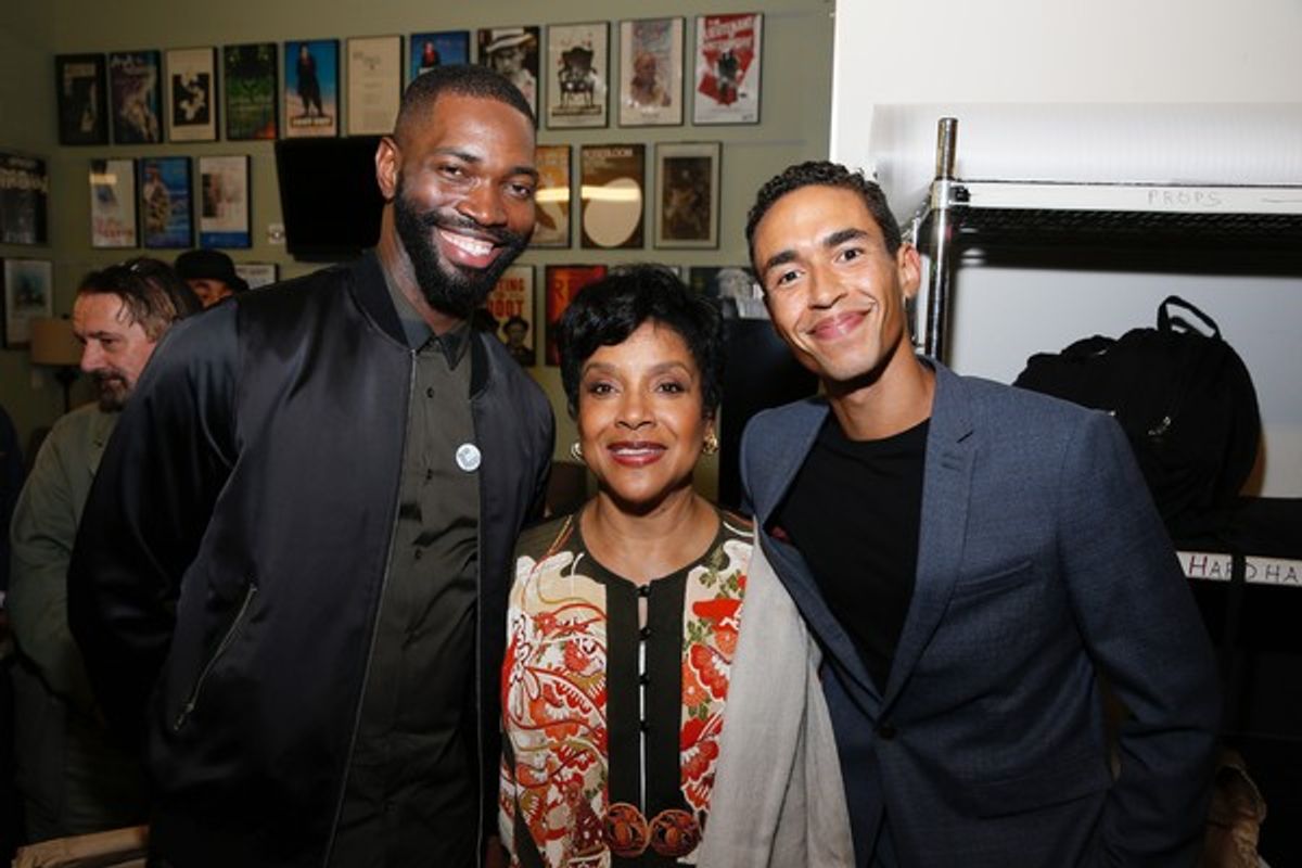 Tarell Alvin McCraney and Phylicia Rashad and Kyle Beltran at 
