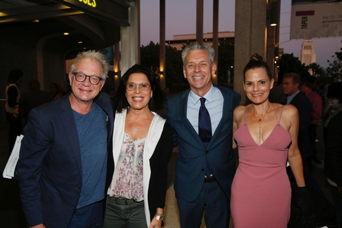 Jeff Perry,  Linda Lowy, Michael Ritchie and Suzanne Cryer at 