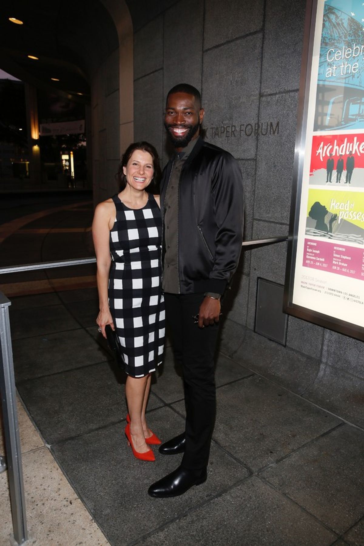 Actor Mia Barron and playwright Tarell Alvin McCraney at 