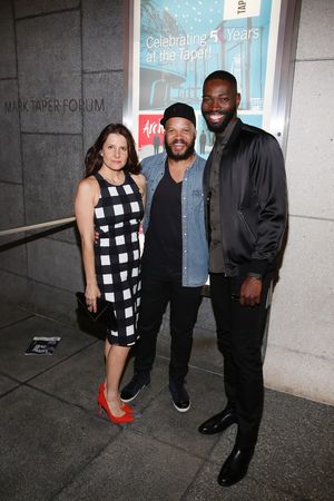 Mia Barron, Glenn Davis and Tarell Alvin McCraney Photo