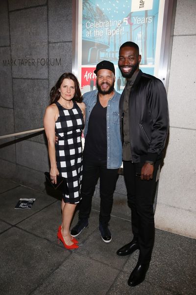 Mia Barron, Glenn Davis and Tarell Alvin McCraney Photo