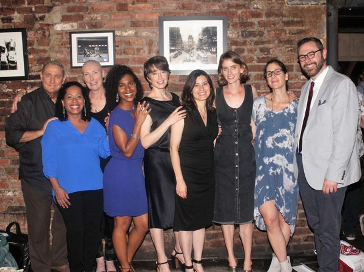 Jim Nicola, Liza Colon-Zayas, Brenda Wehle, Danaya Esperanza, Carrie Coon, Susan Pourfar, Amy Herzog, Anne Kauffman and Jeremy Blocker at 