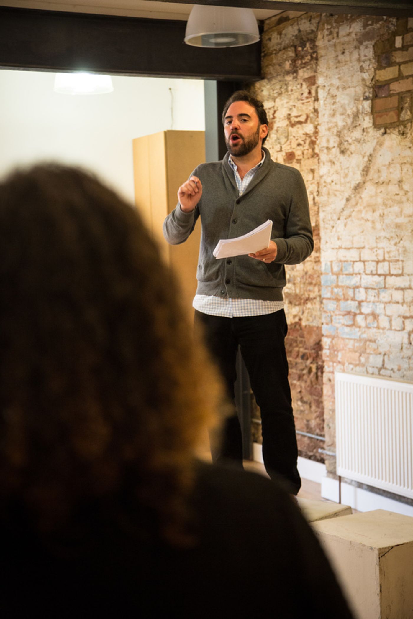 Photo Flash: In Rehearsals for IN EVENT OF MOONE DISASTER at Theatre503  Image