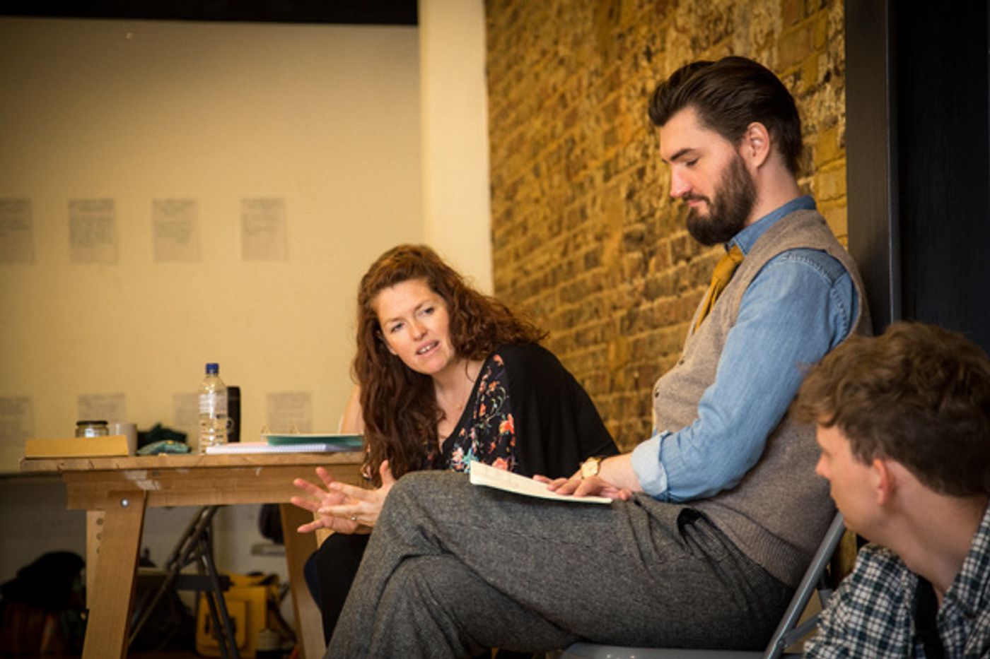 Photo Flash: In Rehearsals for IN EVENT OF MOONE DISASTER at Theatre503  Image