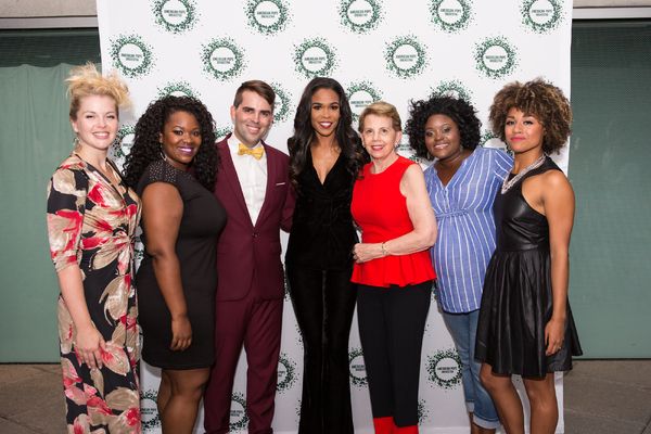 Luke Frazier, Adrienne Arsht and the cast Photo