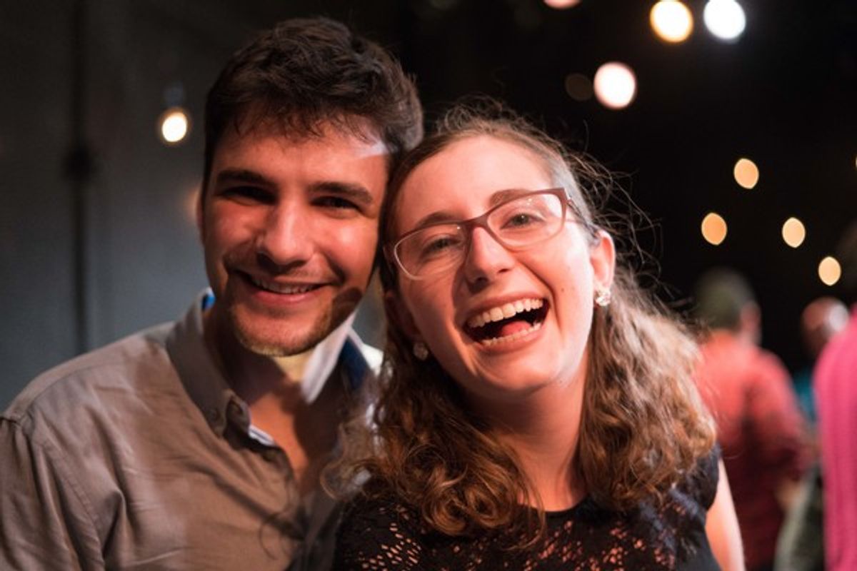 Evan Bernardin and Michelle Tewksbury at 