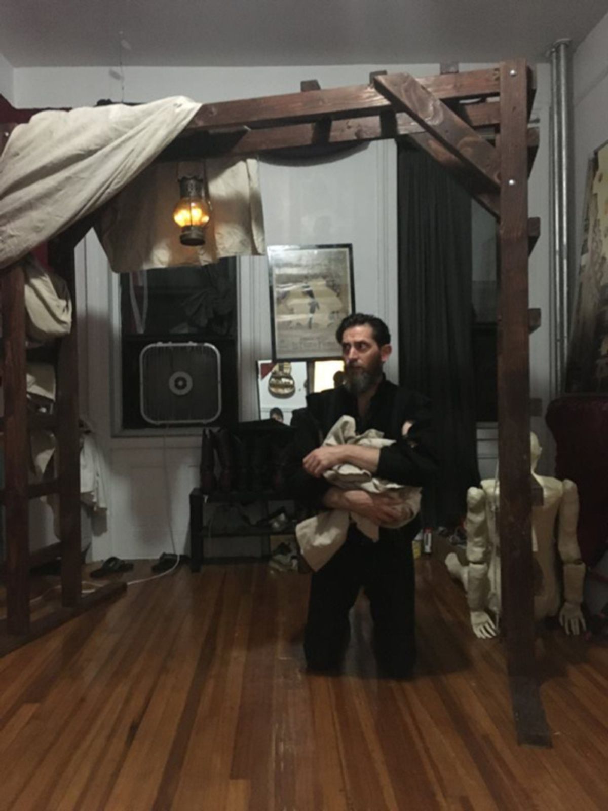 Rehearsal photo of Adam Belvo in NEC SPE
Photo by Emma Rosa Went at 