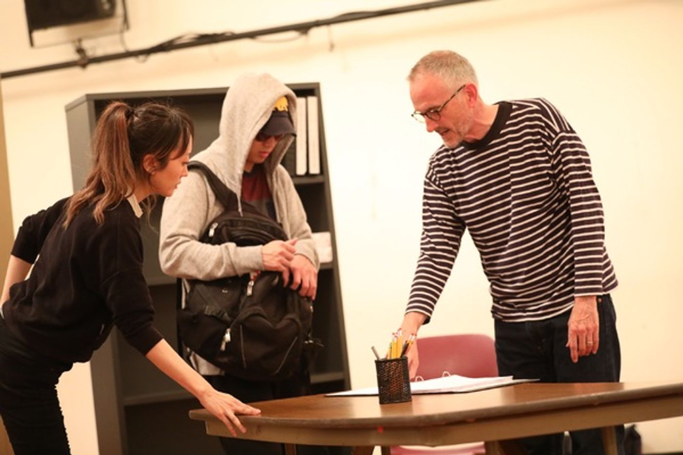 Photo Flash: Inside Rehearsal for Julia Cho's OFFICE HOUR at The Public  Image