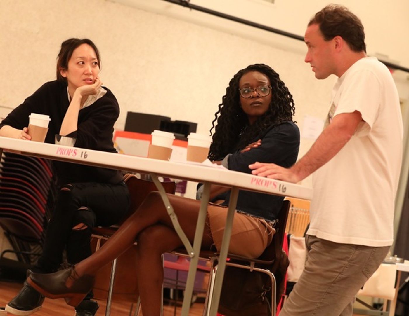 Photo Flash: Inside Rehearsal for Julia Cho's OFFICE HOUR at The Public  Image