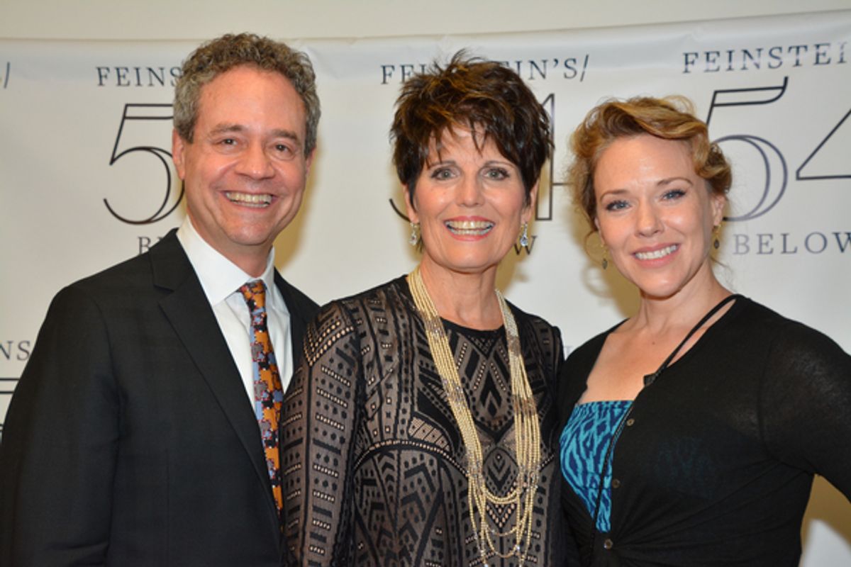 Mark Sendroff, Lucie Arnaz and Emily Skinner at 