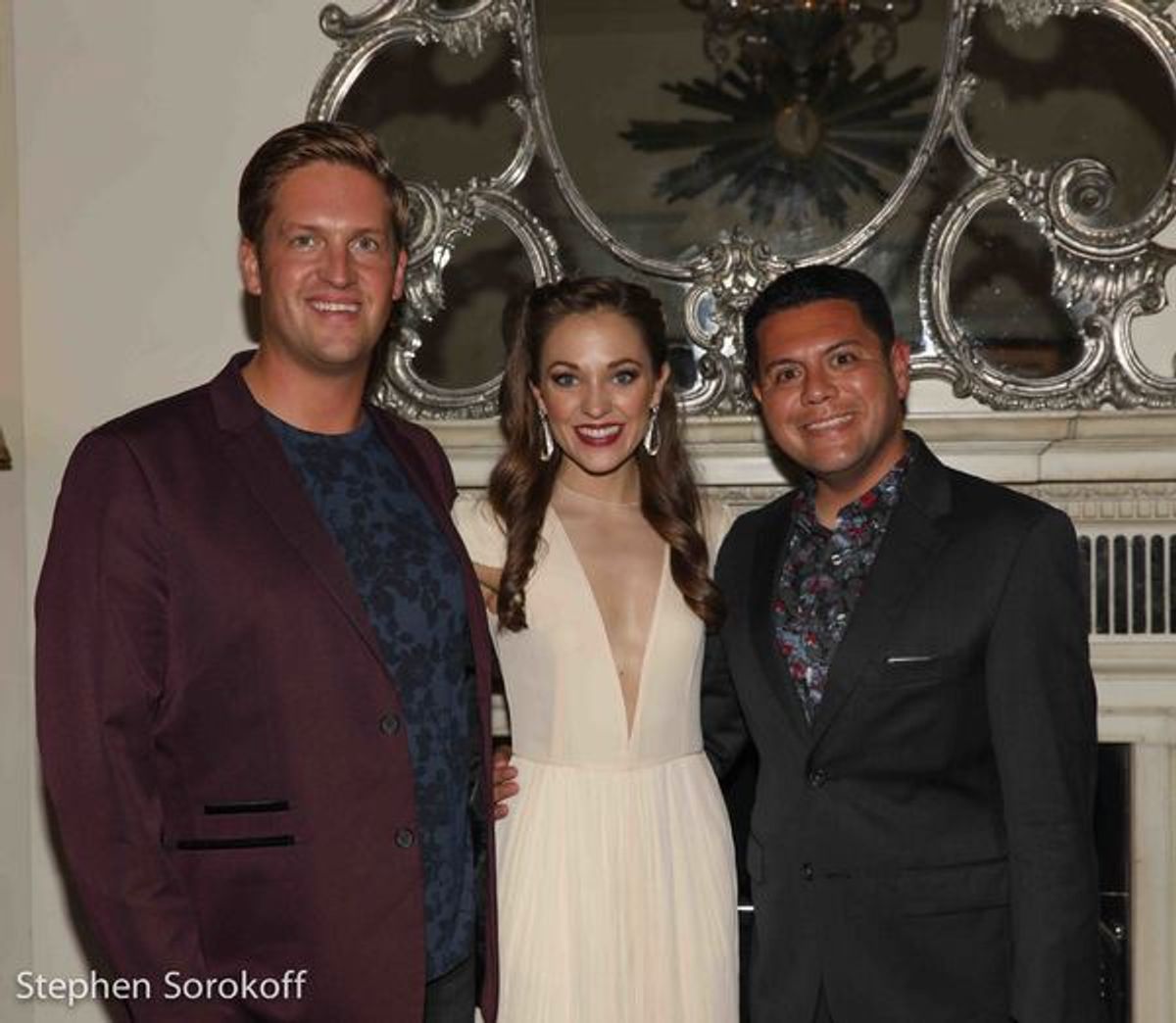 Steve Schonberg, Laura Osnes, Curtis Wong at 