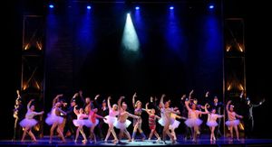 Charlie Garton (Center) and the Cast of Billy Elliot
Photo by Ken Jacques  Photo