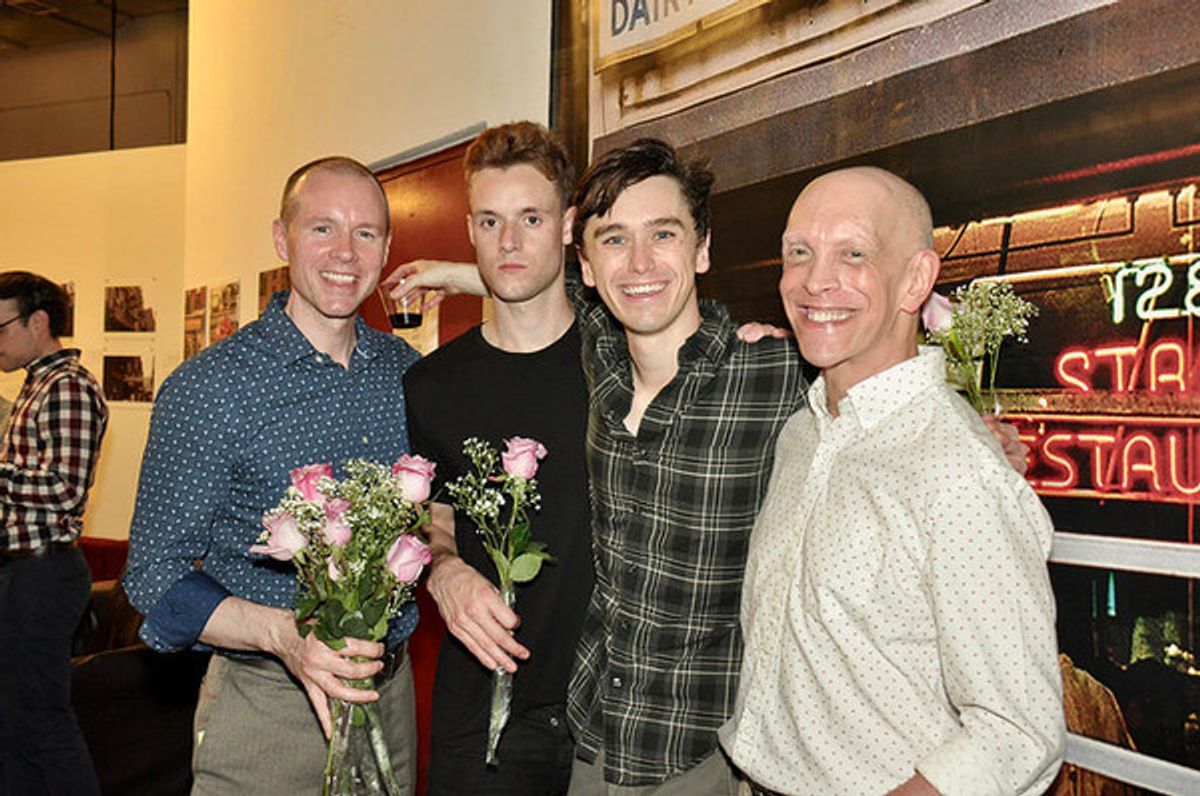  GR Johnson, Quinn Coughlin, Tyler Jones and playwright Andy Halliday at 