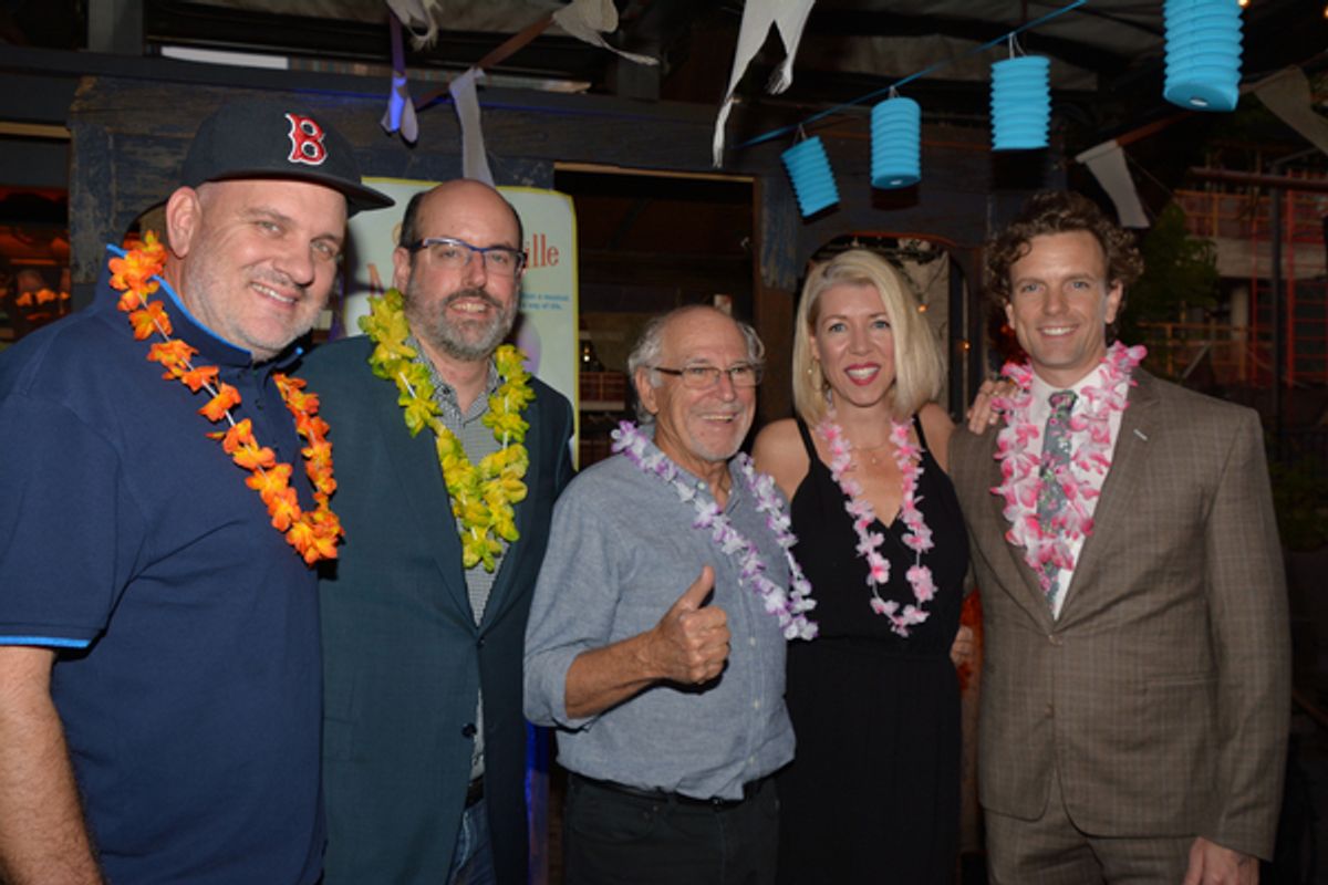 Mike O'Malley, Christopher Ashley, Jimmy Buffett, Kelly Devine and Paul Alexander Nolan at 