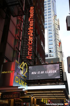 Theatre Marquee for 'Time and the Conways' starring Elizabeth McGovern Photo
